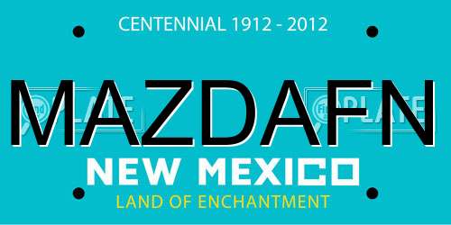 MAZDAFN New Mexico License Plate