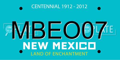 MBEO07 New Mexico License Plate