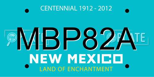 MBP82A New Mexico License Plate