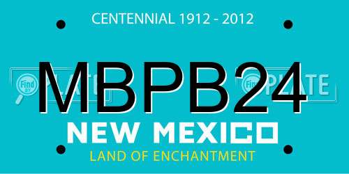 MBPB24 New Mexico License Plate