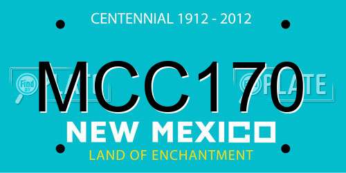 MCC170 New Mexico License Plate