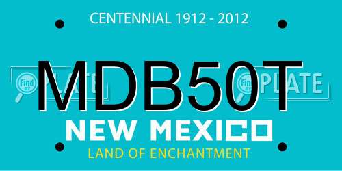 MDB50T New Mexico License Plate