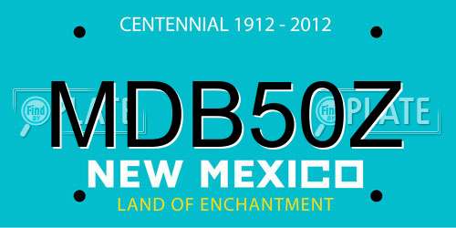 MDB50Z New Mexico License Plate
