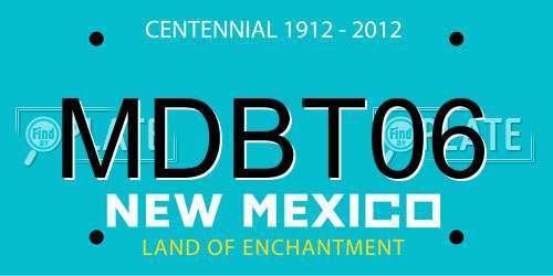 MDBT06 New Mexico License Plate