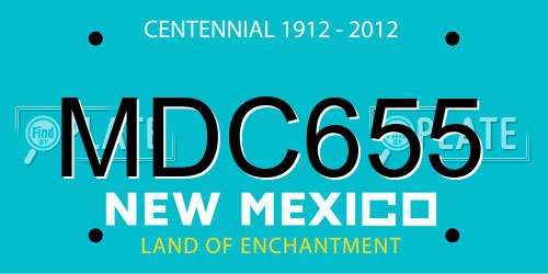 MDC655 New Mexico License Plate