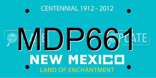 MDP661 New Mexico License Plate