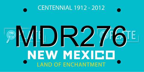 MDR276 New Mexico License Plate