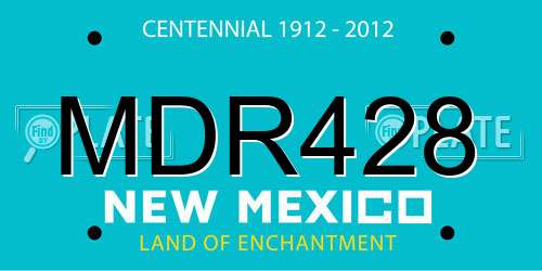 MDR428 New Mexico License Plate