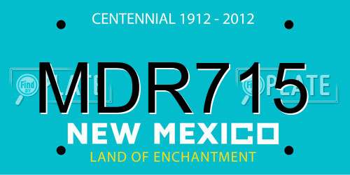 MDR715 New Mexico License Plate