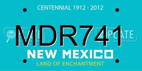 MDR741 New Mexico License Plate