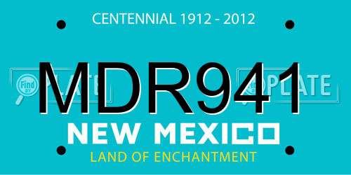 MDR941 New Mexico License Plate