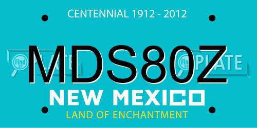 MDS80Z New Mexico License Plate