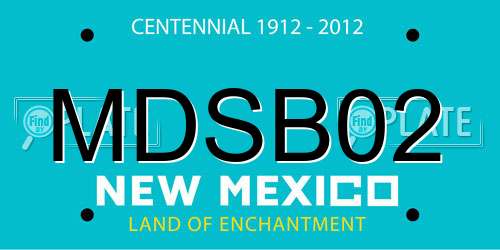 MDSB02 New Mexico License Plate