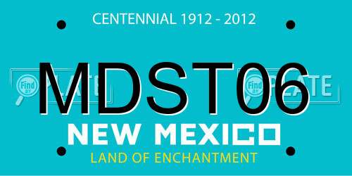 MDST06 New Mexico License Plate