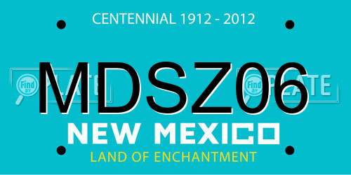 MDSZ06 New Mexico License Plate