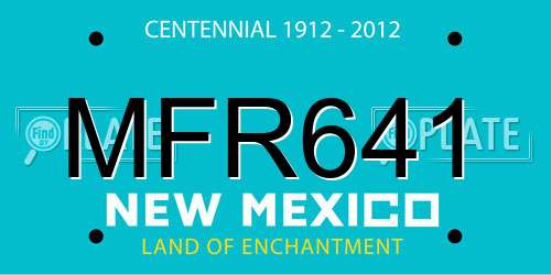 MFR641 New Mexico License Plate