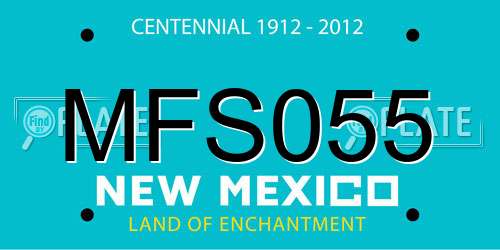 MFS055 New Mexico License Plate