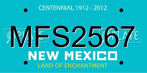 MFS2567 New Mexico License Plate