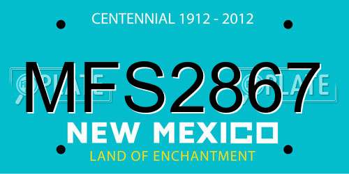 MFS2867 New Mexico License Plate