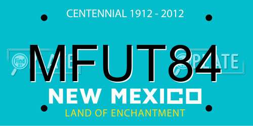 MFUT84 New Mexico License Plate