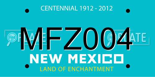 MFZ004 New Mexico License Plate