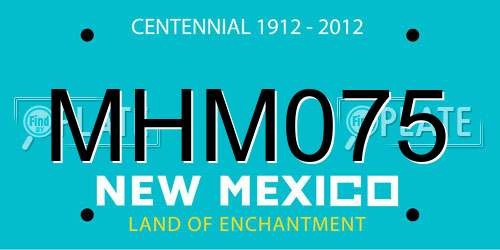 MHM075 New Mexico License Plate
