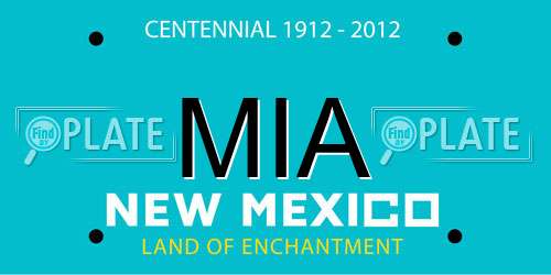 MIA New Mexico License Plate