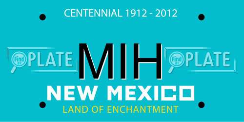 MIH New Mexico License Plate