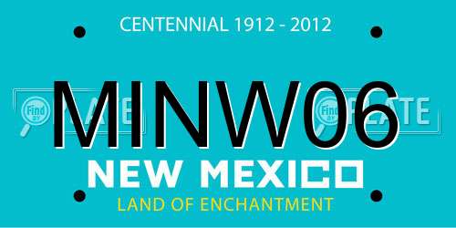 MINW06 New Mexico License Plate