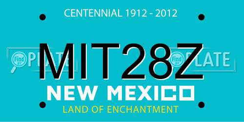 MIT28Z New Mexico License Plate