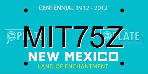 MIT75Z New Mexico License Plate