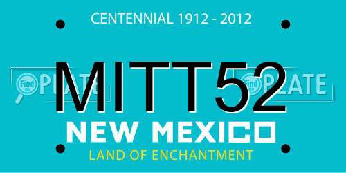 MITT52 New Mexico License Plate