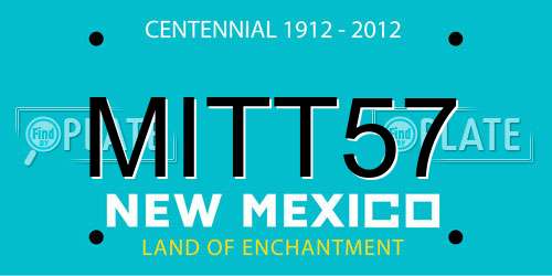 MITT57 New Mexico License Plate