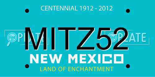 MITZ52 New Mexico License Plate