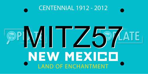 MITZ57 New Mexico License Plate