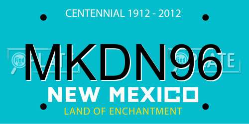 MKDN96 New Mexico License Plate