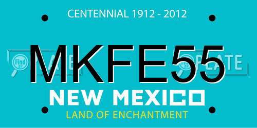 MKFE55 New Mexico License Plate