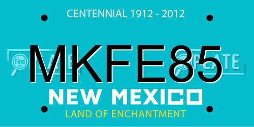 MKFE85 New Mexico License Plate