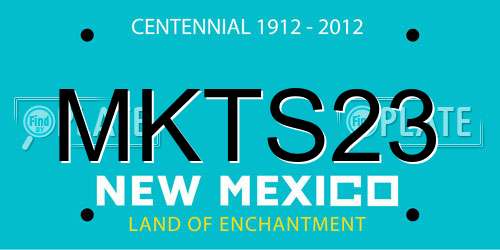 MKTS23 New Mexico License Plate