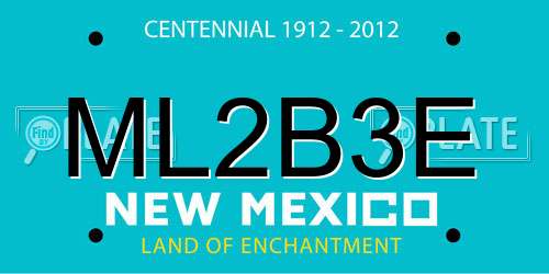 ML2B3E New Mexico License Plate