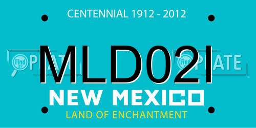 MLD02I New Mexico License Plate