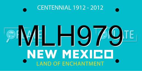 MLH979 New Mexico License Plate