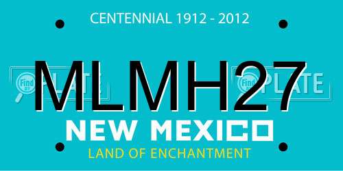 MLMH27 New Mexico License Plate