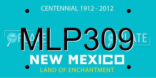 MLP309 New Mexico License Plate