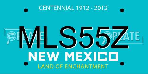 MLS55Z New Mexico License Plate