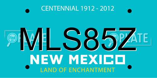 MLS85Z New Mexico License Plate