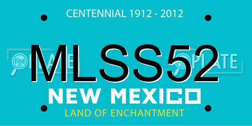 MLSS52 New Mexico License Plate