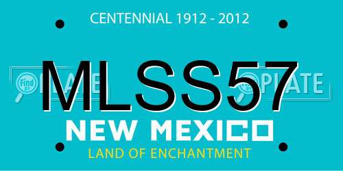 MLSS57 New Mexico License Plate