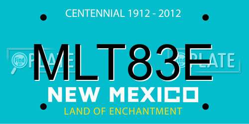 MLT83E New Mexico License Plate