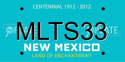 MLTS33 New Mexico License Plate